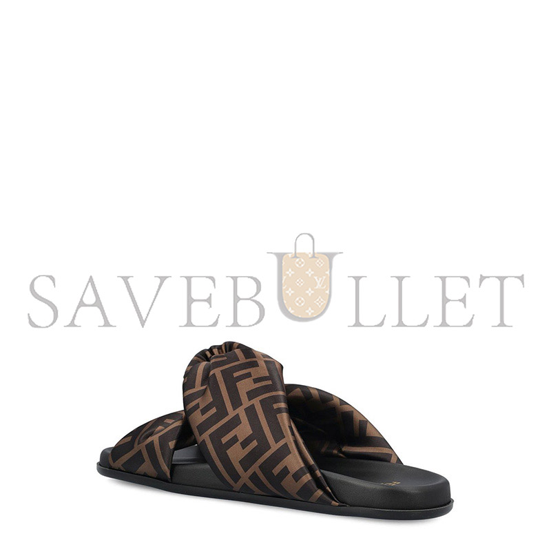 FENDI MONOGRAMMED SLIP-ON SANDALS 8X8645AE7S